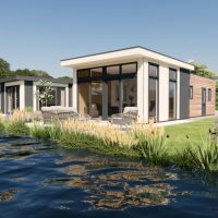 heide camp resort buiten gebouw bij water