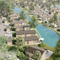 heide camp resort gebouwen bovenaf